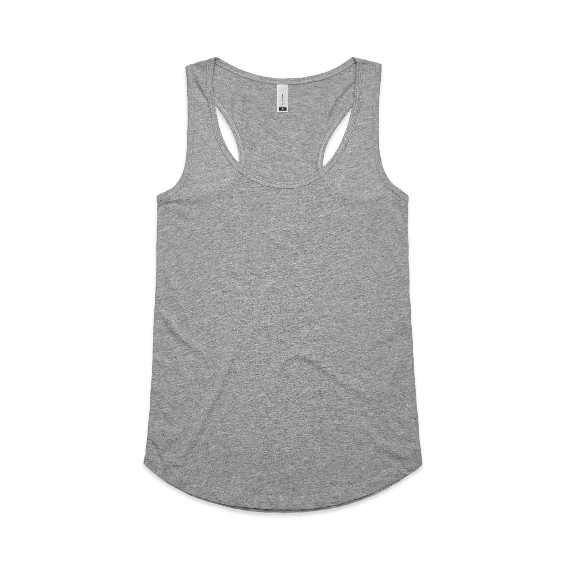 As Colour Women's yes racerback singlet 4045 Casual Wear As Colour GREY MARLE XSM 