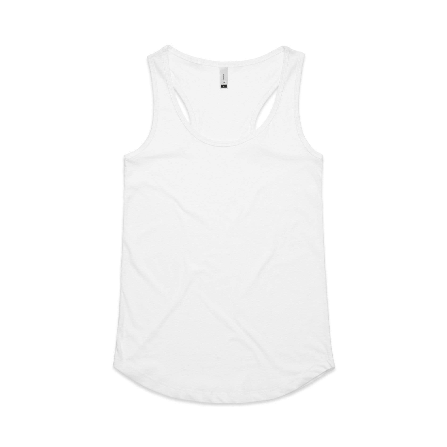 As Colour Women's yes racerback singlet 4045 Casual Wear As Colour WHITE XSM 