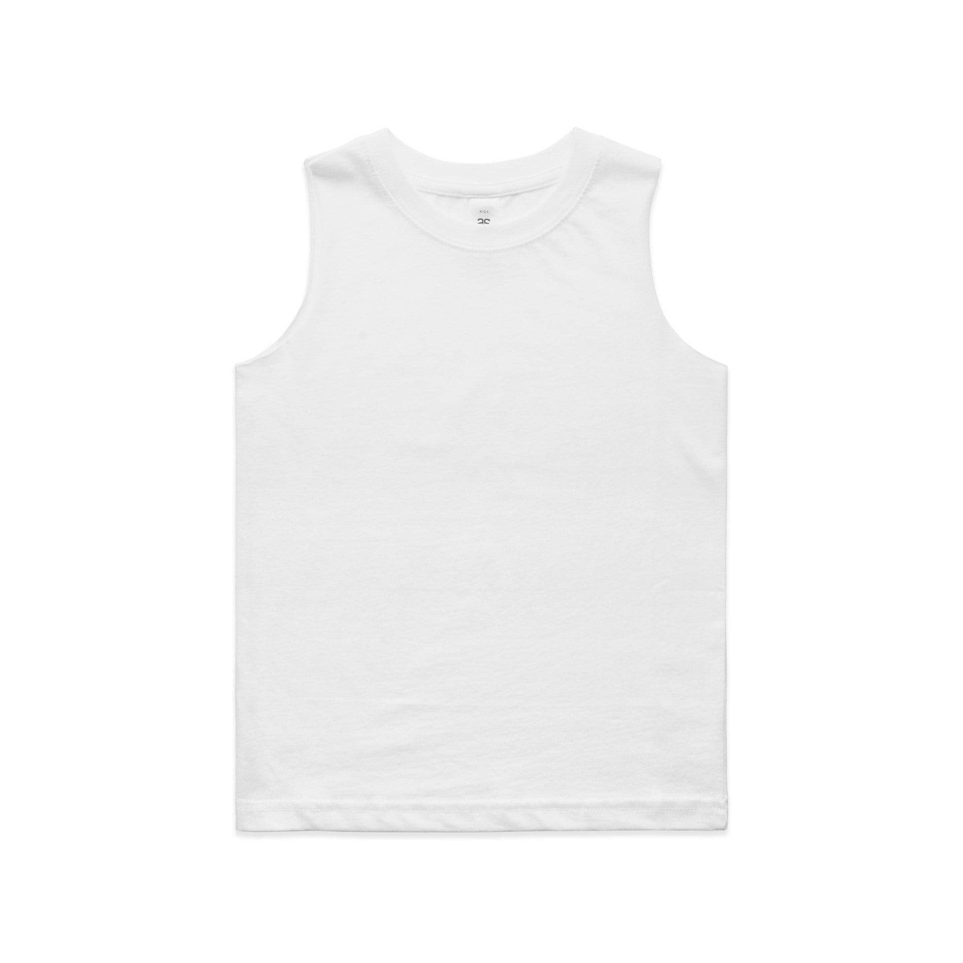 As Colour Youth Barnard tank 3010 Casual Wear As Colour WHITE 8Y 