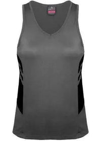 Aussie Pacific Ladies Tasman Singlet 2111 Casual Wear Aussie Pacific Ashe/Black 4 