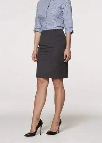 Aussie Pacific Corporate Wear AUSSIE PACIFIC LADIES KNEE LENGTH SKIRT 2802