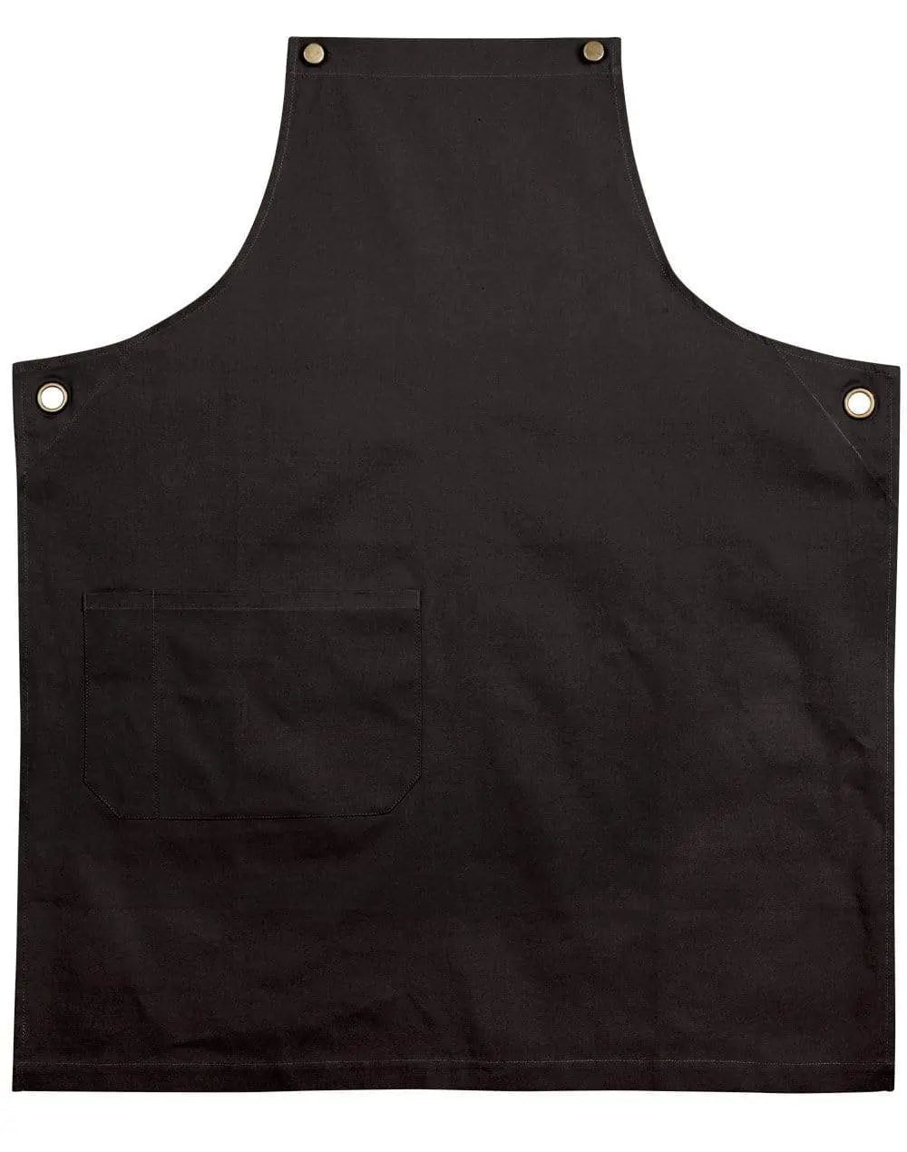 Australian Industrial Wear Hospitality & Chefwear Charcoal BRUNSWICK bib apron m3200