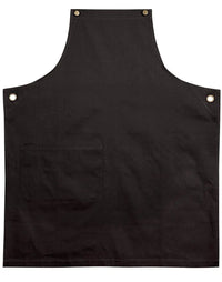Australian Industrial Wear Hospitality & Chefwear Charcoal BRUNSWICK bib apron m3200