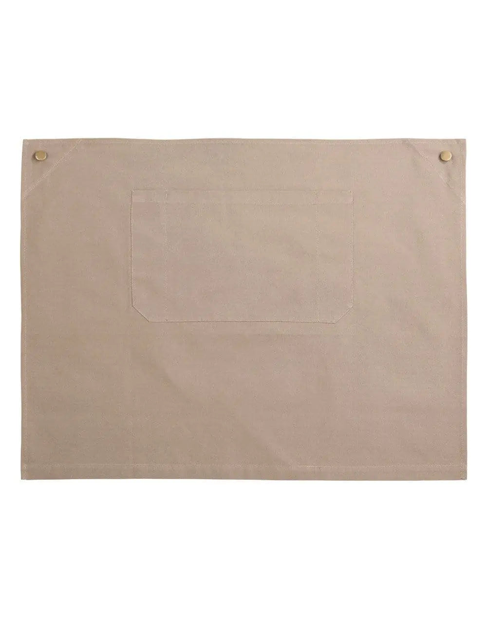 Australian Industrial Wear Hospitality & Chefwear 72cm x 54cm. / Khaki FITZROY half waist apron m3100