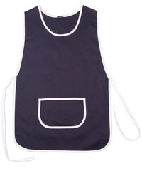 Australian Industrial Wear Hospitality & Chefwear Navy/White Ladies' Smock Apron AP05
