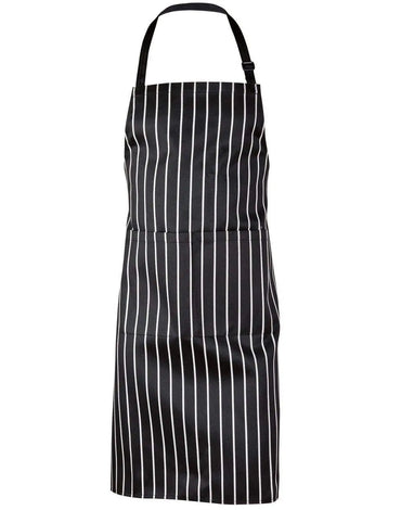 Australian Industrial Wear Hospitality & Chefwear Black/White / W 70cm x H 85cm long WAIST APRON AP04