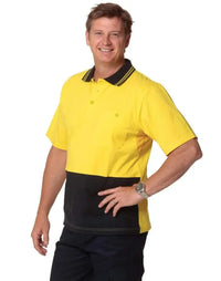 Cotton Jersey Two Tone Safety Polo SW35 Metro Workwear.