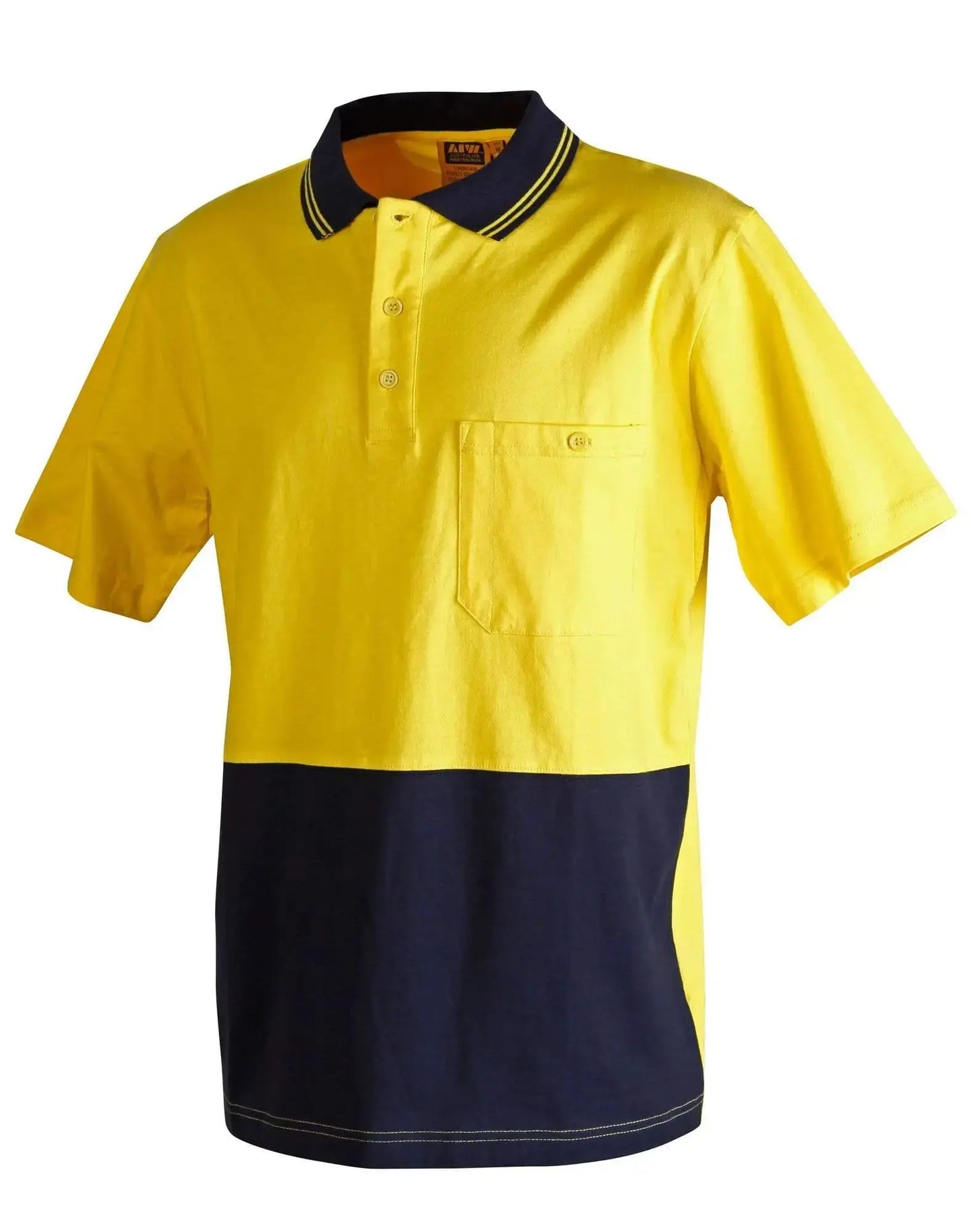 Cotton Jersey Two Tone Safety Polo SW35 Metro Workwear.