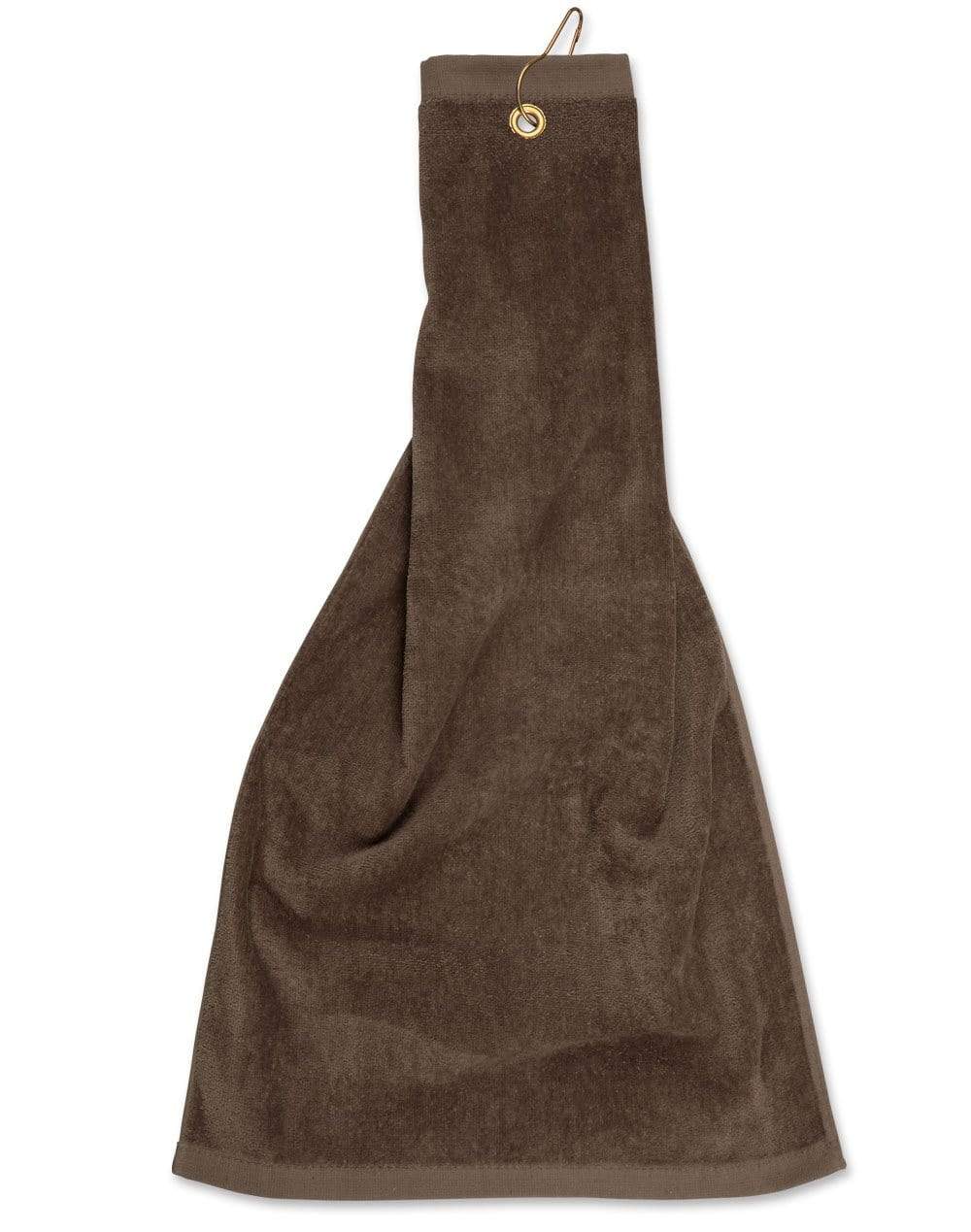 Australian Industrial Wear Work Wear Mocha / 38 x 65 cm GOLF TOWEL with ring & hook TW01A