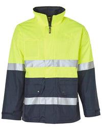 Hi-vis Long Line Jacket Polar With Fleece Lining SW50 Metro Workwear.