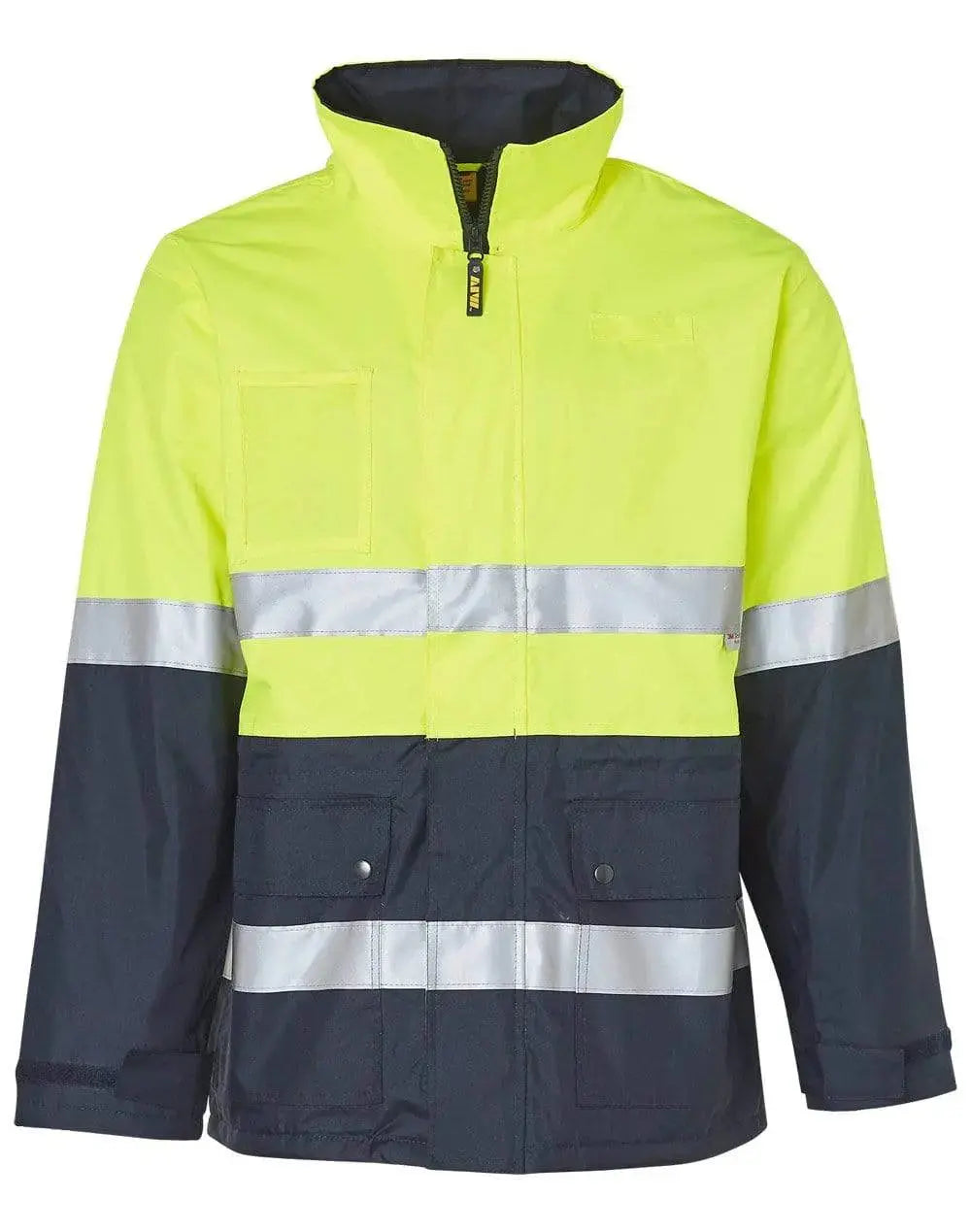 Hi-vis Long Line Jacket Polar With Fleece Lining SW50 Metro Workwear.