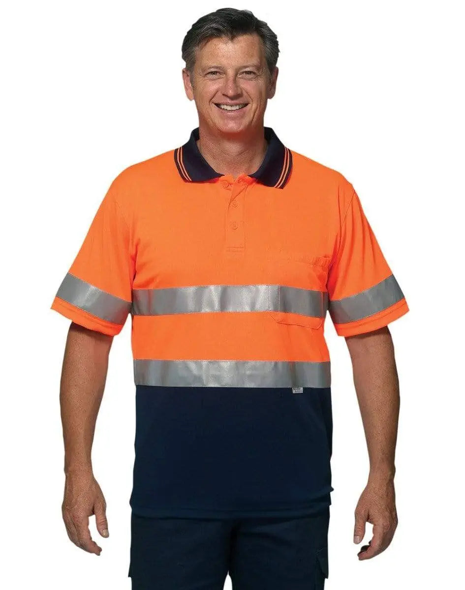 Short Sleeve Safety Polo SW17A Work Wear Australian Industrial Wear   