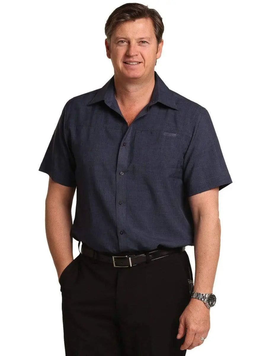 BENCHMARK Men's CoolDry Short Sleeve Shirt M7600S Metro Workwear.