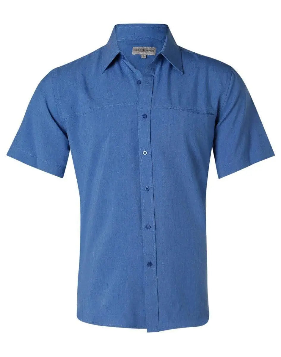 BENCHMARK Men's CoolDry Short Sleeve Shirt M7600S Metro Workwear.