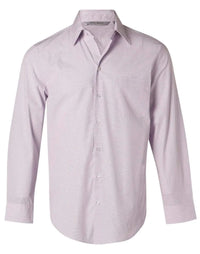 BENCHMARK Men's Mini Check Long Sleeve Shirt M7360L Metro Workwear.
