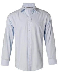 BENCHMARK Men's Pinpoint Oxford Long Sleeve Shirt M7005L Metro Workwear.