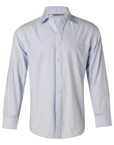 BENCHMARK Men's Pinpoint Oxford Long Sleeve Shirt M7005L Metro Workwear.