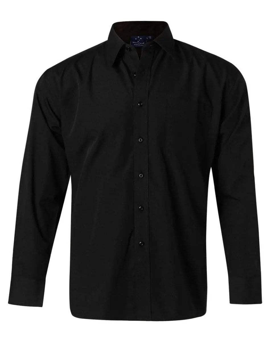 BENCHMARK Men's Poplin Long Sleeve Business Shirt BS01L Metro Workwear.