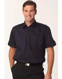 BENCHMARK Men's Short Sleeve Military Shirt M7911 Metro Workwear.