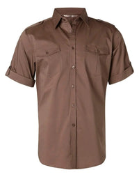 BENCHMARK Men's Short Sleeve Military Shirt M7911 Metro Workwear.