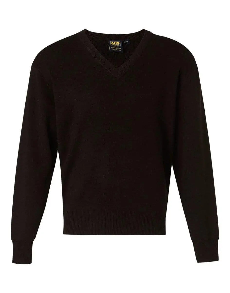 BENCHMARK V Neck Wool/Acrylic Knit Jumper WJ01 Metro Workwear.