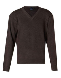 BENCHMARK V Neck Wool/Acrylic Knit Jumper WJ01 Metro Workwear.