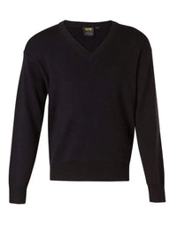 BENCHMARK V Neck Wool/Acrylic Knit Jumper WJ01 Metro Workwear.