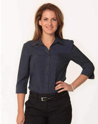 BENCHMARK Women's CoolDry 3/4 Sleeve Shirt M8600Q Corporate Wear Benchmark Denim 6 