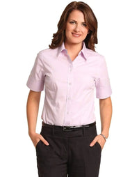 BENCHMARK Women's CVC Oxford Short Sleeve Shirt M8040S Metro Workwear.