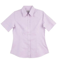 BENCHMARK Women's CVC Oxford Short Sleeve Shirt M8040S Metro Workwear.