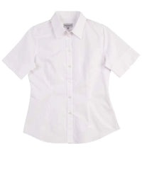 BENCHMARK Women's CVC Oxford Short Sleeve Shirt M8040S Metro Workwear.
