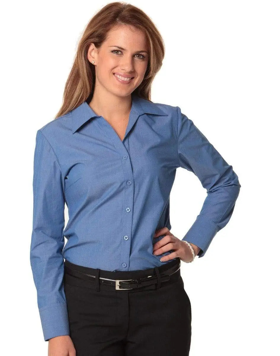BENCHMARK Women's Nano ™ Tech Long Sleeve Shirt M8002 Metro Workwear.