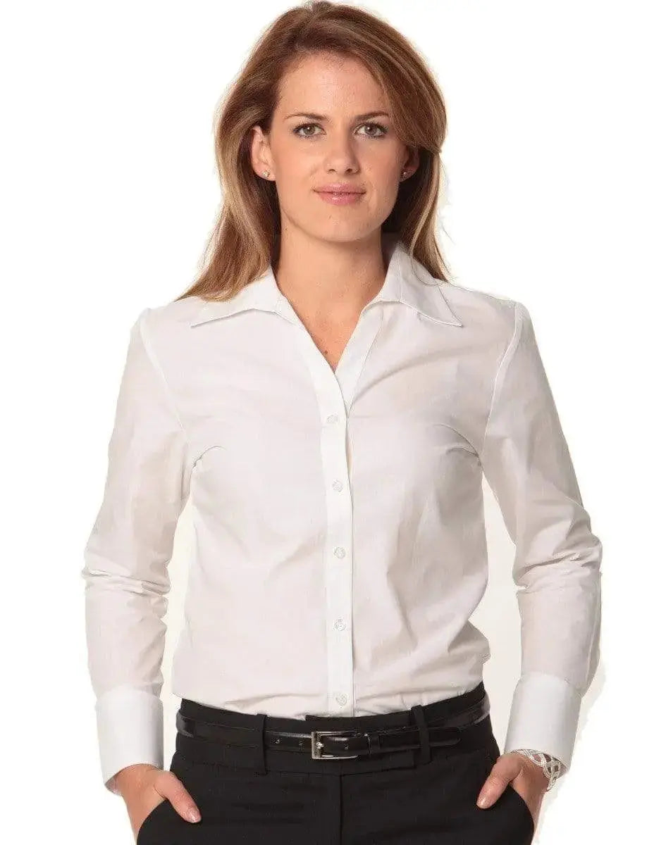 BENCHMARK Women's Nano ™ Tech Long Sleeve Shirt M8002 Metro Workwear.