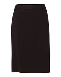 BENCHMARK Women's Poly/Viscose Stretch Mid Length Lined Pencil Skirt M9471 Metro Workwear.