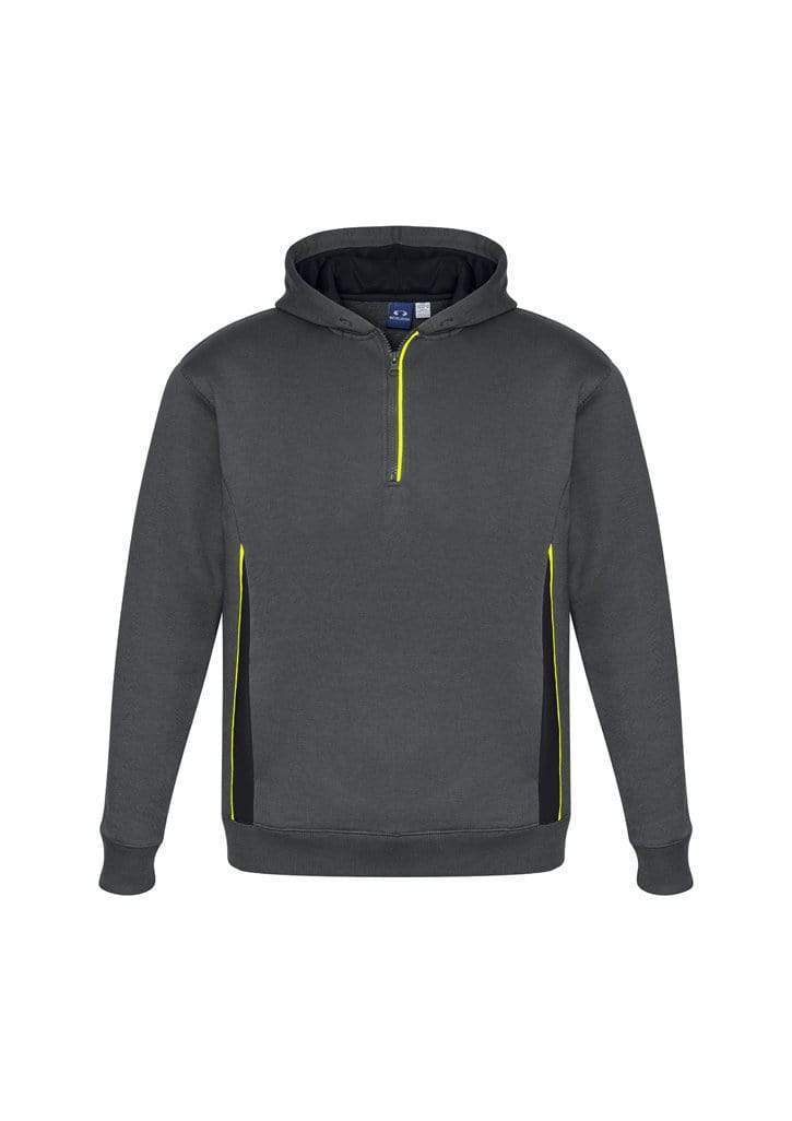 Biz Collection Active Wear Grey/Black/Fluoro Yellow / 4 Biz Collection Kid’s Renegade Hoodie SW710K