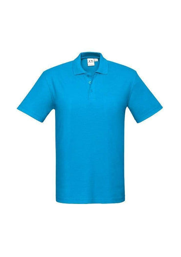 Biz Collection Casual Wear Cyan / S Biz Collection Men’s Crew Polo P400MS