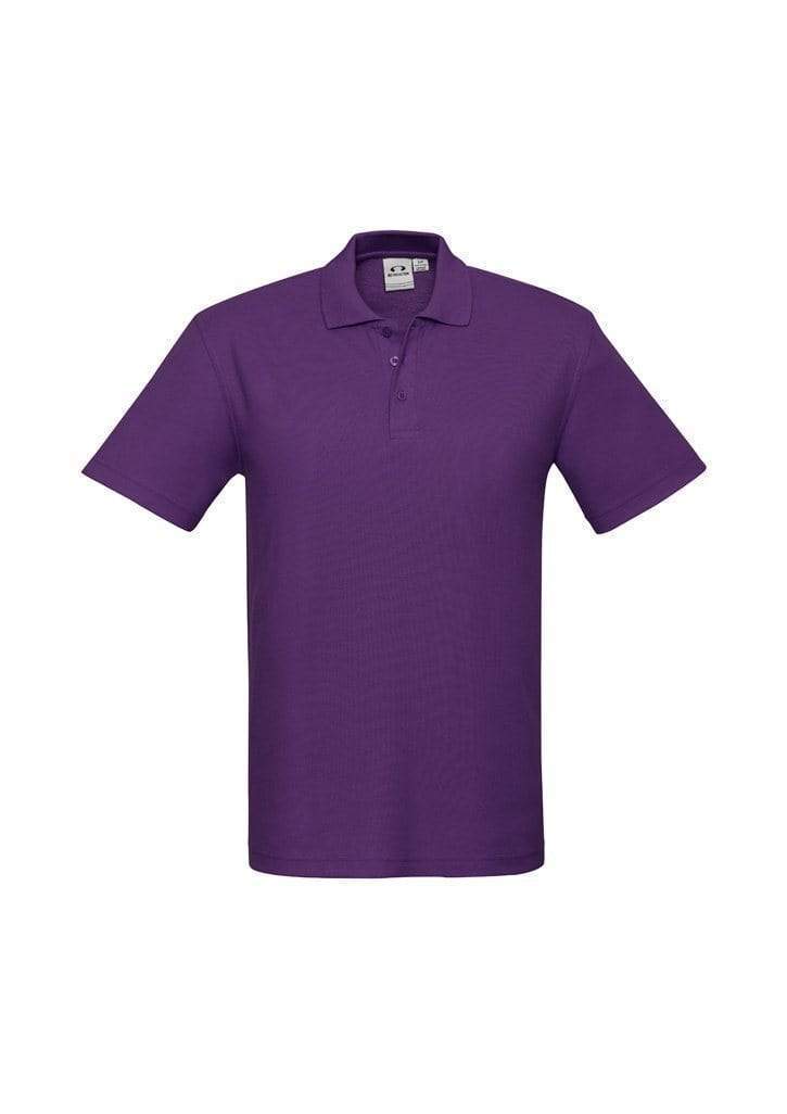 Biz Collection Casual Wear Purple / S Biz Collection Men’s Crew Polo P400MS