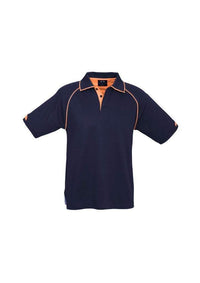 Biz Collection Casual Wear Navy/Fluoro Orange / S Biz Collection Men’s Fusion Polo P29012