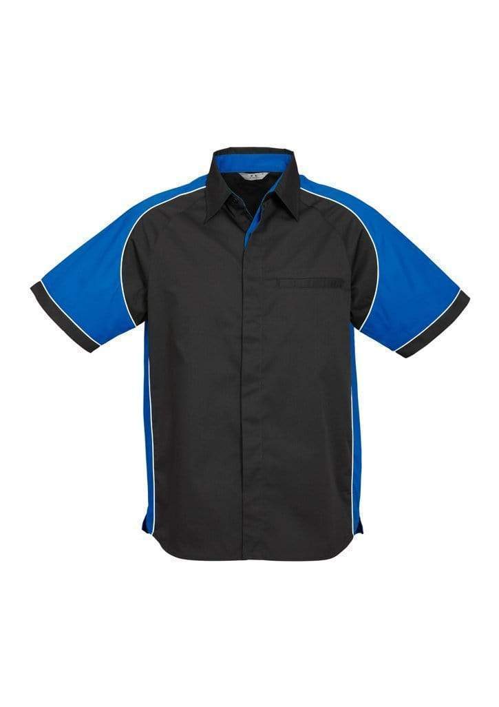 Biz Collection Casual Wear Black/Royal/White / S Biz Collection Men’s Nitro Shirt S10112