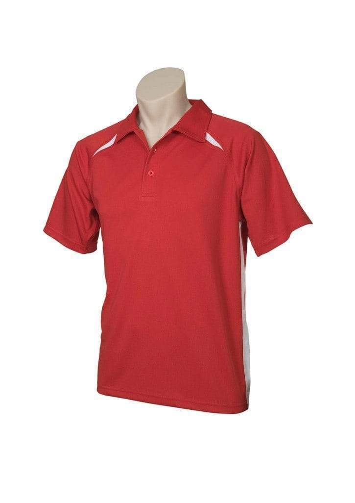 Biz Collection Casual Wear Red/White / S Biz Collection Men’s Splice Polo P7700