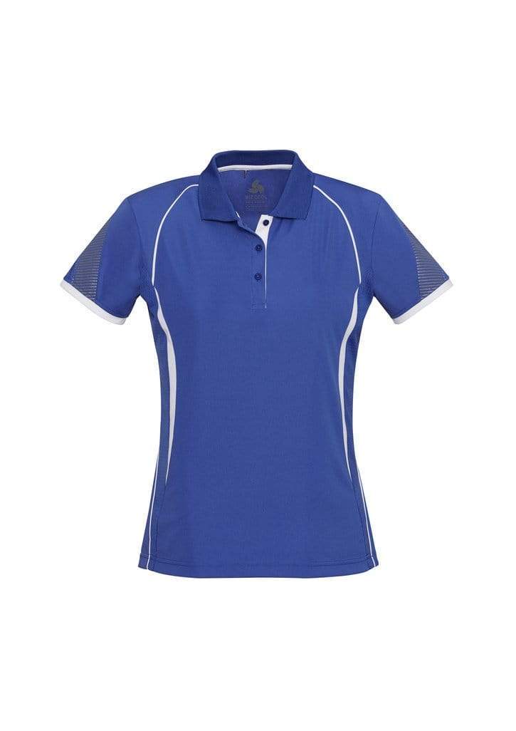 Biz Collection Casual Wear 8 / Royal/White Biz Collection Razor Ladies Polo P405LS