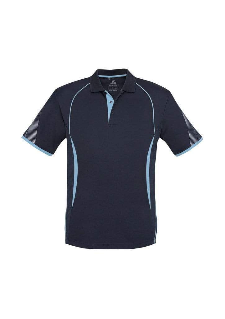 Biz Collection Casual Wear S / Navy/Sky Biz Collection Razor Mens Polo Shirt Biz Cool™ P405MS