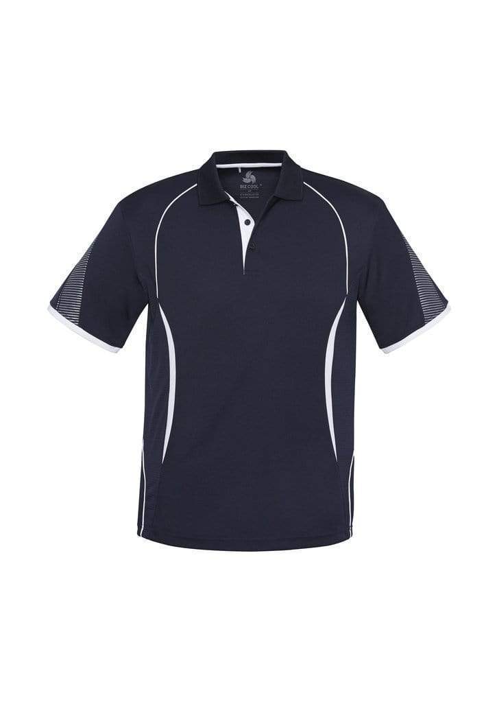 Biz Collection Casual Wear S / Navy/White Biz Collection Razor Mens Polo Shirt Biz Cool™ P405MS