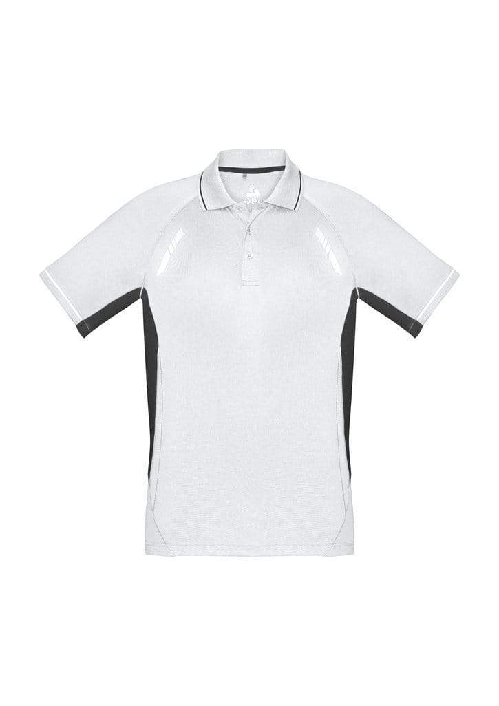 Biz Collection Casual Wear S / White/Black/Silver Biz Collection Renegade Mens Polo P700MS