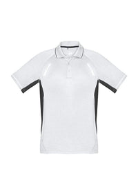 Biz Collection Casual Wear S / White/Black/Silver Biz Collection Renegade Mens Polo P700MS