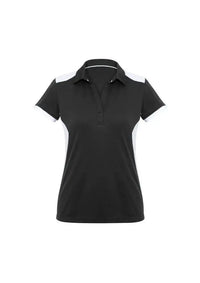 Biz Collection Casual Wear 6 / Black/White Biz Collection Rival Ladies Polo P705LS
