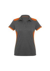 Biz Collection Casual Wear 6 / Grey/Fluoro Lime Biz Collection Rival Ladies Polo P705LS