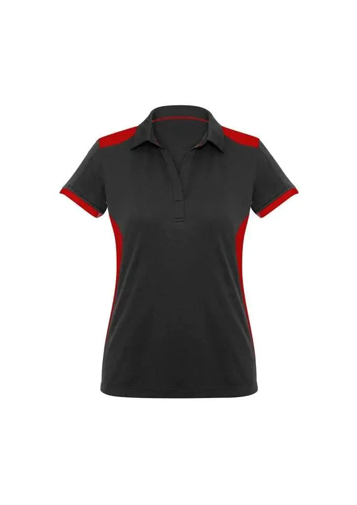 Biz Collection Casual Wear 6 / Black/Red Biz Collection Rival Ladies Polo P705LS