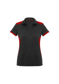 Biz Collection Casual Wear 6 / Black/Red Biz Collection Rival Ladies Polo P705LS