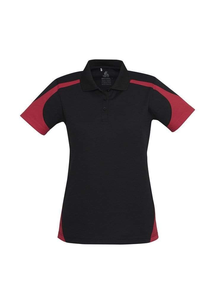 Biz Collection Casual Wear 8 / Black/Red Biz Collection Talon Ladies Polo P401LS